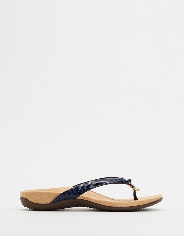 Vionic - Bella Toe Post Sandal - Navy Lizard