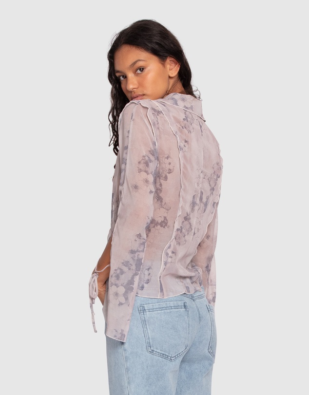 Belle & Bloom - Current Obsession Tie Shirt