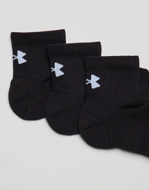 Under Armour - 3-Pack UA Training Cotton Quarter Socks