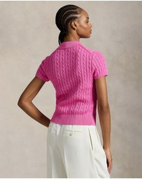 Polo Ralph Lauren - Cable Cotton SS Polo Cardigan