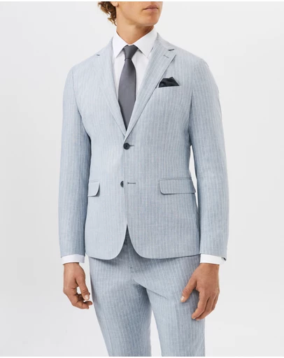 Van Heusen - Linen Blend Stripe Suit Jacket