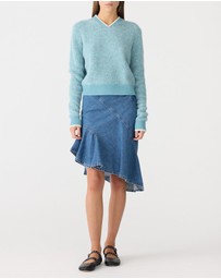 Bassike - Wool Alpaca Contrast Knit Jumper