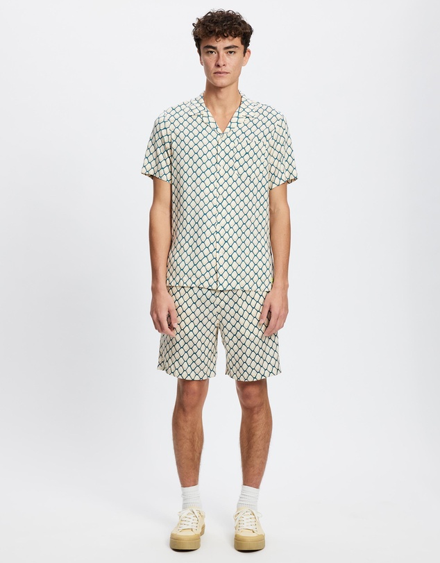 Scotch & Soda - Fave Printed Tencel Relaxed Fit Bermuda Shorts