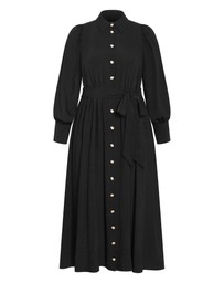 City Chic - Alana Button Midi Dress