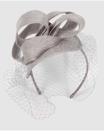 Max Alexander - Sinamay Veil Fascinator