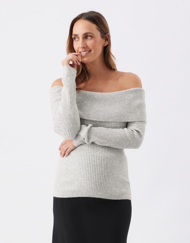 Ripe Maternity - Maisy Off Shoulder Knit