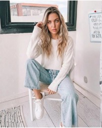 Esther & Co - Joansy Knit - White