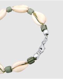 Kuzzoi - ICONIC EXCLUSIVE - Bracelet Male Nylon with Cowrie Shell 925 Sterling Silver