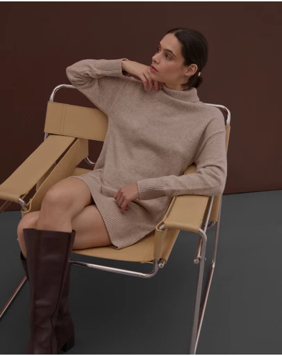 Oxford - Tilda Knitted Wool Mini Dress