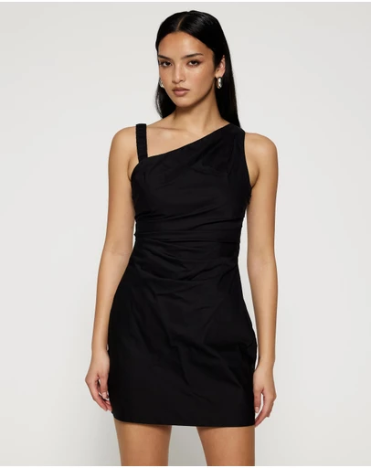 Lover - Kilian Asymmetric Tuck Mini Dress
