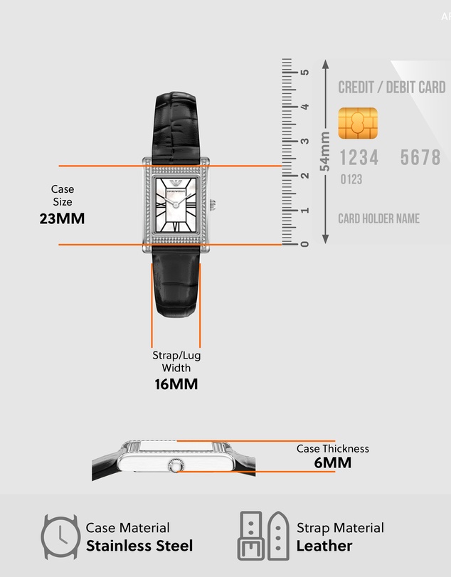 Emporio Armani - Black Analogue Watch
