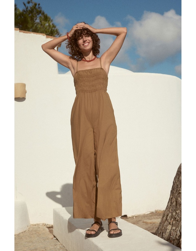 NEXT - Shirred Bandeau Jumpsuit