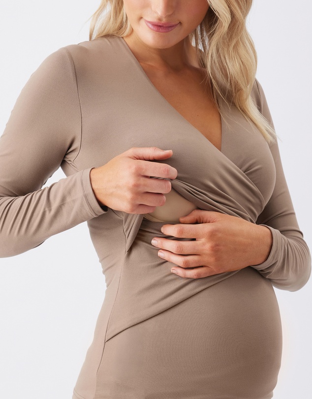 Ripe Maternity - Luxe Knit Embrace Nursing Top