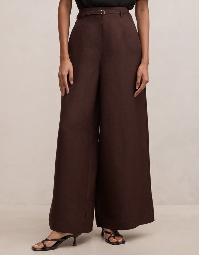 Forever New Petite - Matilda Petite Linen Blend Pants