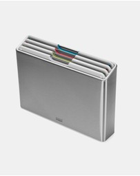 Joseph Joseph - Folio™ Steel Set of 4 Colour-coded Chopping Boards with Stainless-steel Case (Light Stone)
