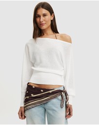 Cotton On - The Breezy LS Batwing Knit Top