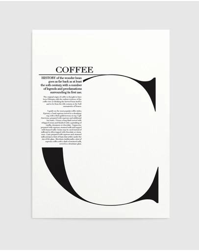 Olive et Oriel - Coffee Art Print