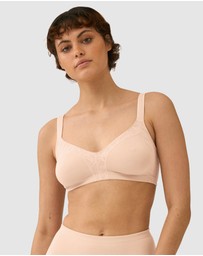 Naturana - Side Smoothing Minimiser Bra With Lace
