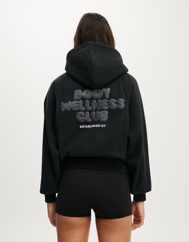 Cotton On Body Active - Plush Premium Graphic Raglan Hoodie