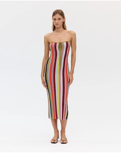 Third Form - Rhythm Knit Strapless Midi