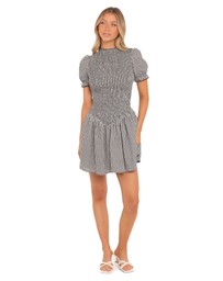 Petal & Pup - Celine Mini Dress - Black Gingham