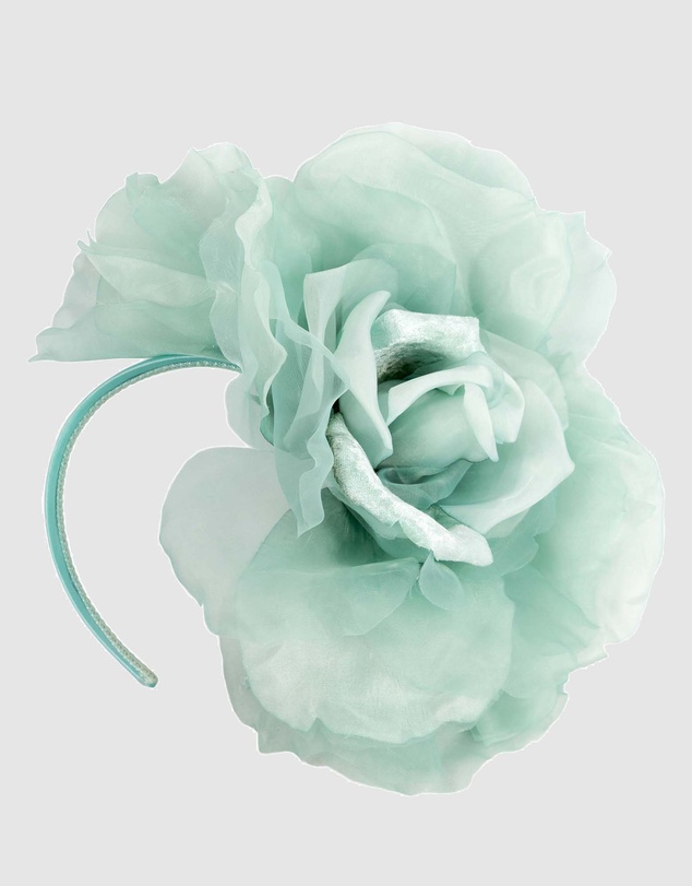 Fillies Collection - Large Aqua Flower Fascinator Headband