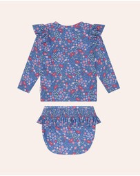 Huxbaby - Vintage Floral Two-Piece Swim Set - Babies-Teens