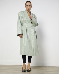 Cirkular - Pre-Loved - Source Unknown Faux Leather Trench