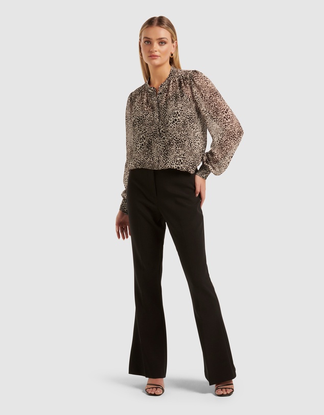 Forever New - Finley Printed Long Sleeve Tunic