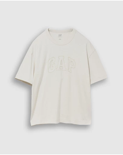 GAP - Chainstitch Logo Crop Tee