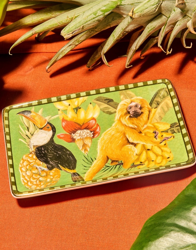 La La Land - Rectangle Trinket Tray Brazilian Summer Monkey