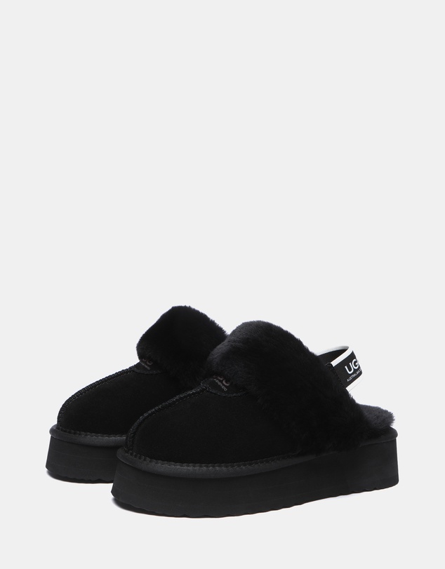 EVERAU - Australian Shepherd Ugg Waffle Platform Cow Suede Upper House Shoes