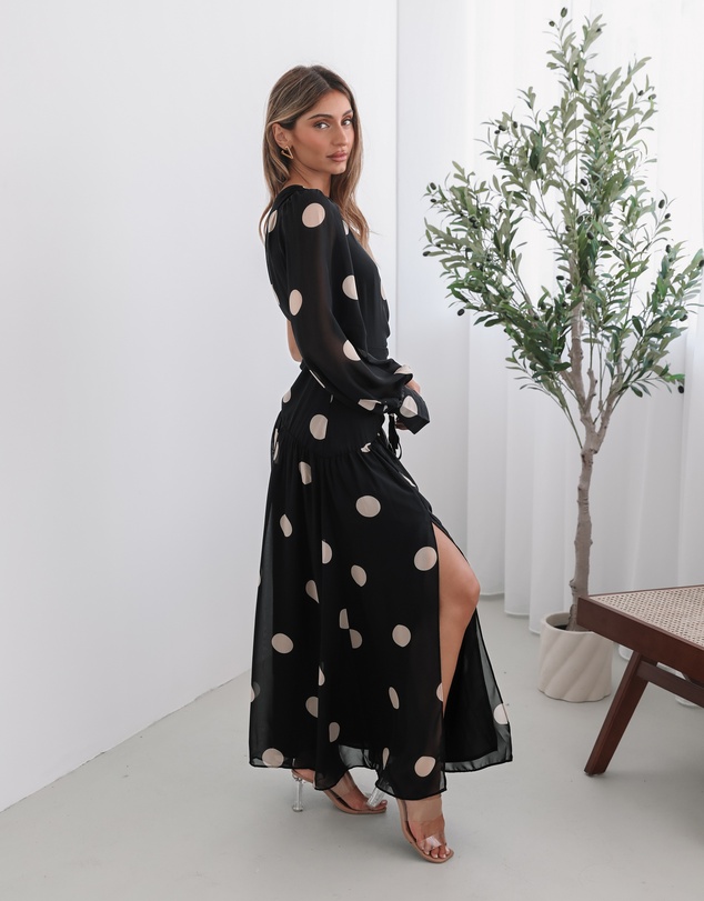 Esther & Co - Serenella Dress - Black Spot
