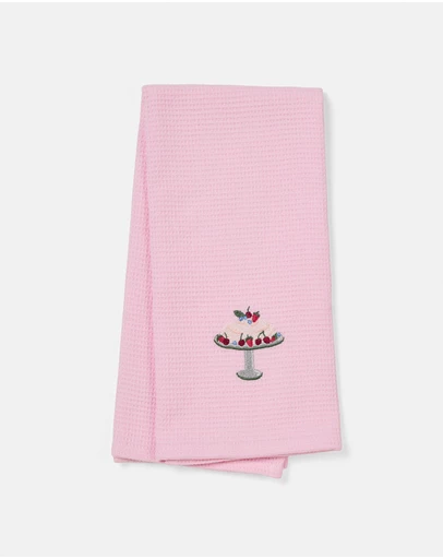 Linen House - Embroidered Tea Towel