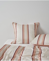 Linen House - Nara Bamboo Cotton 400TC Stripe European Pillowcase