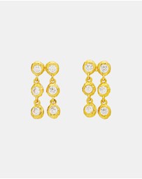 Amber Sceats - Toulouse Earrings in Crystal