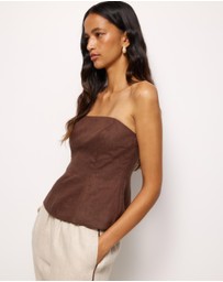 AERE - Arden Strapless Top