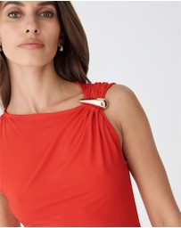 Forcast - Kirsty Bamboo Ruched Top