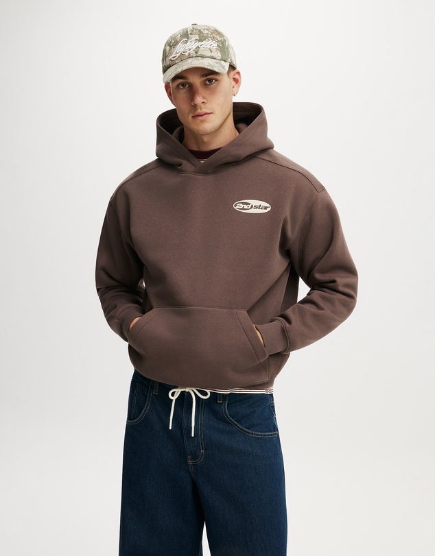 Cotton On - Box Fit Graphic Hoodie