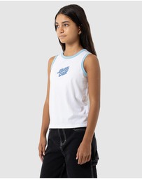 Santa Cruz - Checker Heart Stack Centre Tank - Teens