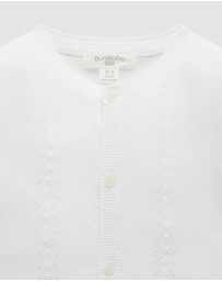 Purebaby - Essential Layette Cardigan - Babies