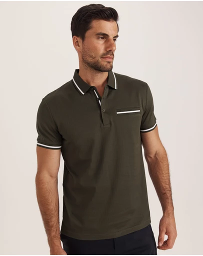 SABA - Ted Textured Cotton Polo