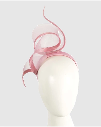 Fillies Collection - Bespoke Dusty Pink Racing Fascinator