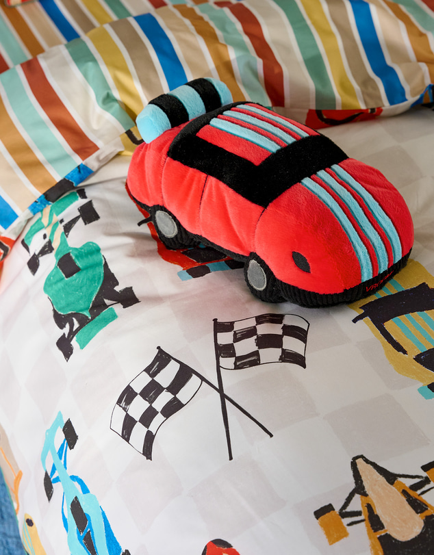 Linen House Kids - Reggie Race Car Novelty Cushion