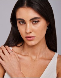 Zoe Olivia - 9K Gold Blue Topaz Necklace
