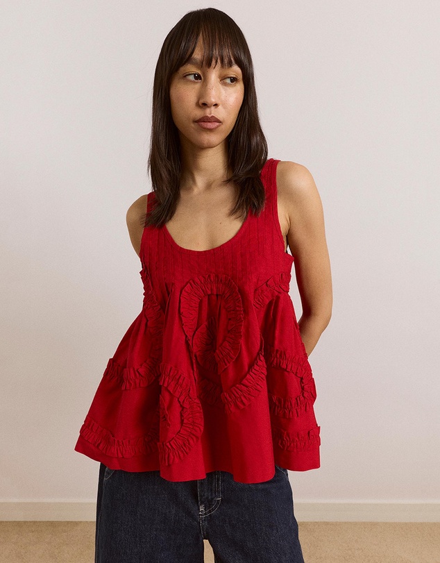 Damson Madder - Stella Ruffle Cami
