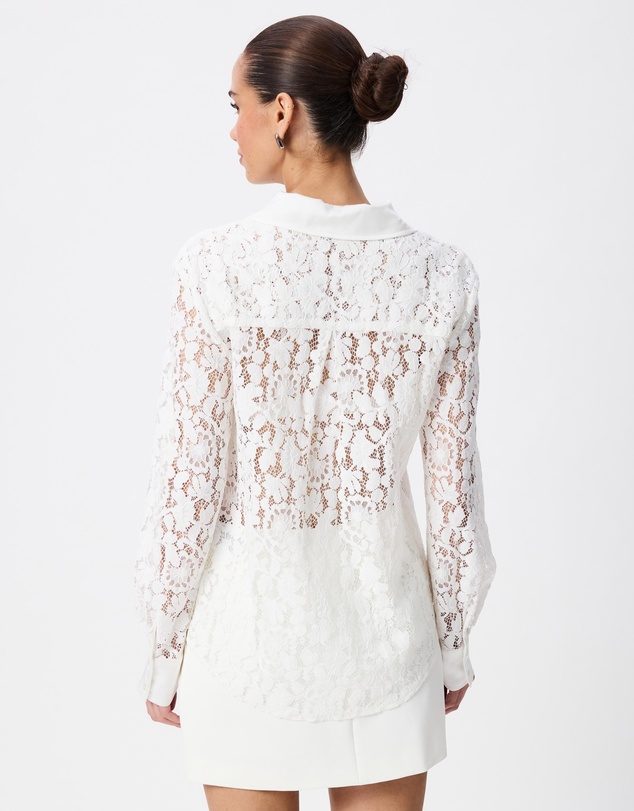 Tussah - Lace Satin Trim Shirt