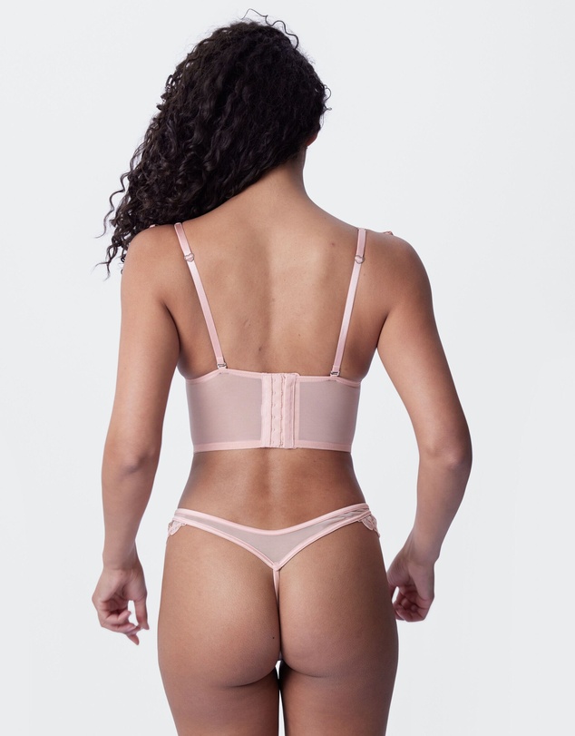Bras N Things - Enchanted Etoile High Leg String - Dusty Pink