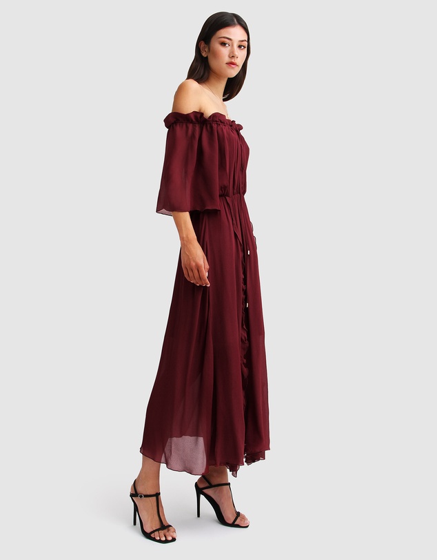 Belle & Bloom - Amour Amour Ruffled Midi Dress