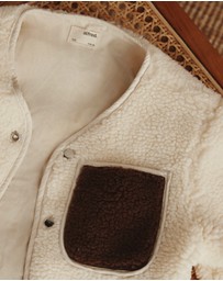 Alfred - Margot Shearling Jacket I Natural